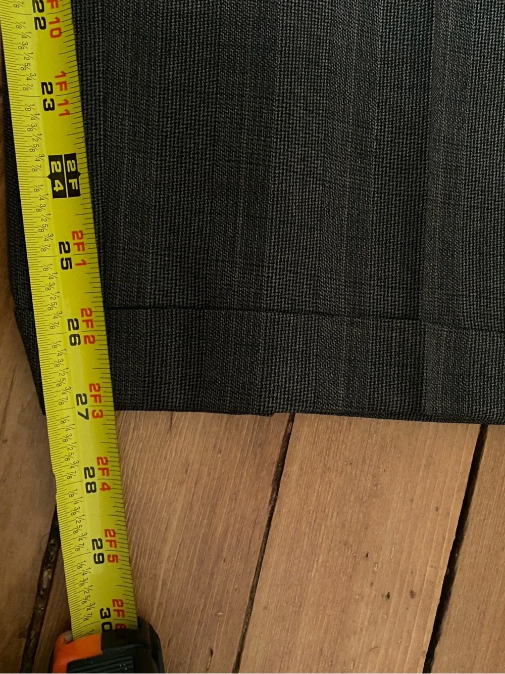 Men's Double-Breasted Charcoal Suit - 44S 38 waist Jacket & Pants